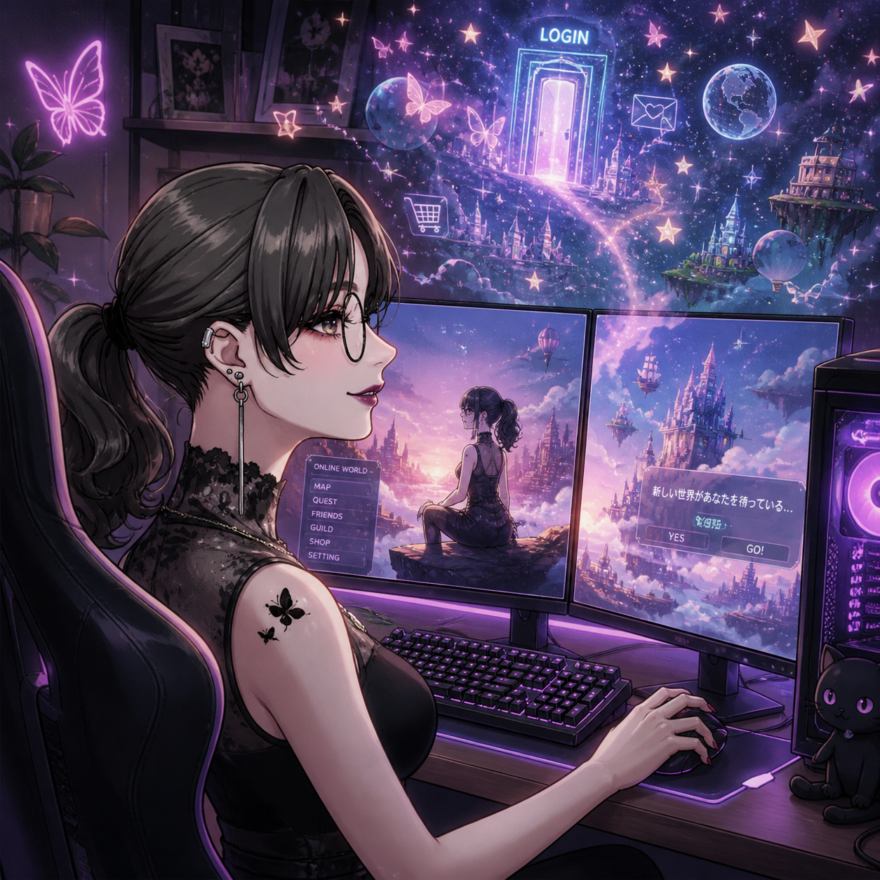 ゲーム配信を楽しむらいら